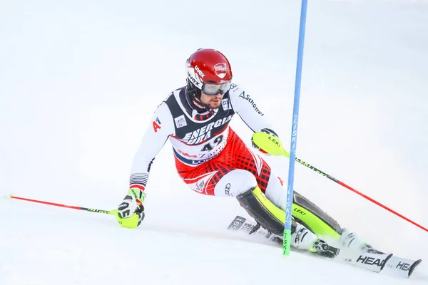 Audi Fis Ski World Cup 2020 - Slalom Uomo — Foto Stock