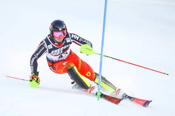 Audi Fis Ski World Cup 2020 Mens Slalom — Φωτογραφία Αρχείου