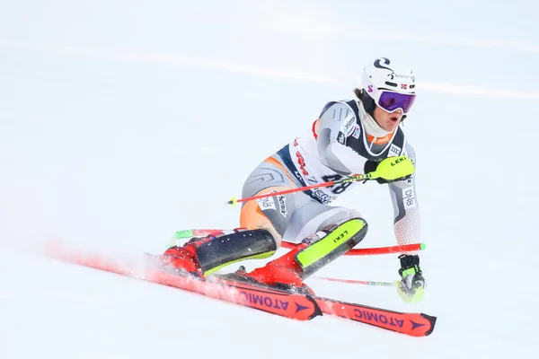 Audi Fis Ski World Cup 2020 pánské slalom — Stock fotografie