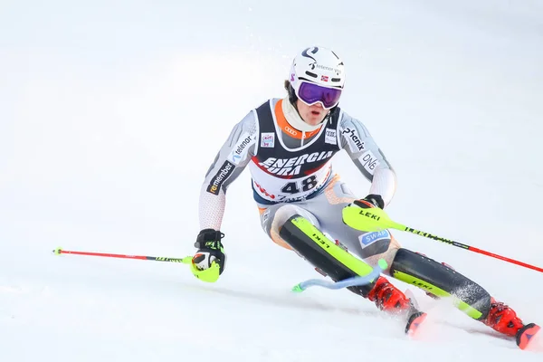 Audi Fis Ski World Cup 2020 Herr Slalom — Stockfoto