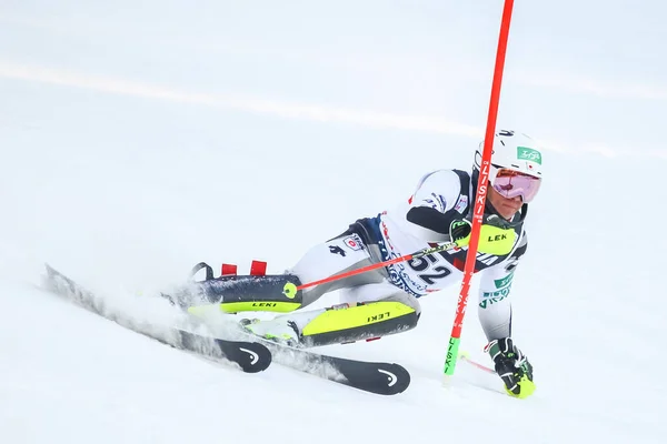 Audi Fis Copa del Mundo de Esquí 2020 Hombres Slalom — Foto de Stock