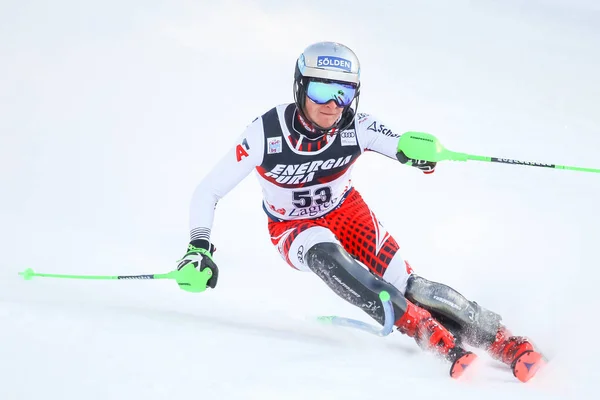 Audi Fis Ski World Cup 2020 Mens Slalom — Φωτογραφία Αρχείου