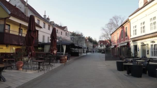 크로아티아 자그레브 2020 코로나 바이러스와 지진으로 자그레브 시내에 — 비디오