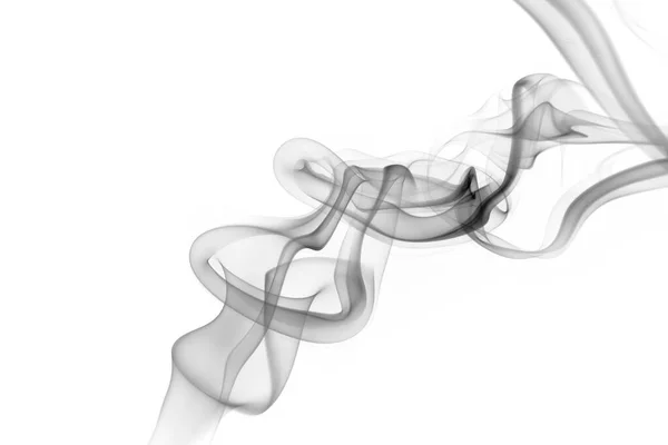 Astratto Grigio Fumo Sfondo Bianco — Foto Stock