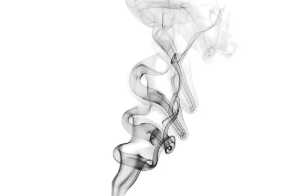 Astratto Grigio Fumo Sfondo Bianco — Foto Stock