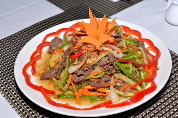 Вкусный вьетнамский салат из говядины Стоковое Изображение