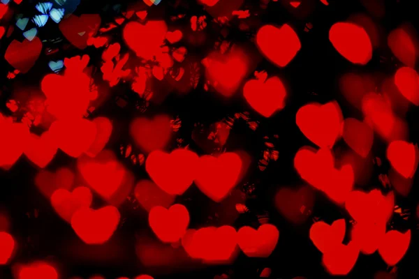 Bokeh coração colorido vermelho — Fotografia de Stock