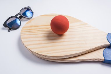 Plaj Tenisi, plaj Raket topu, matkot. Beach raket ve top,