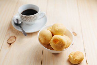 Peynir ekmek ve kahve. Brezilya tradicional snack