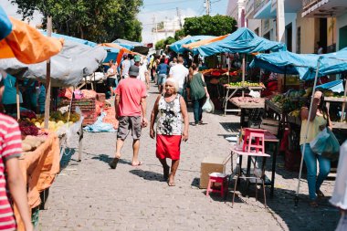 Picui, Paraiba, Brezilya - 3 Haziran 2017 - A tipik çiftçilere piyasa