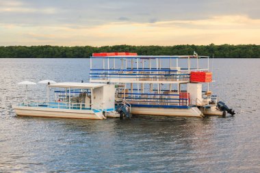 Katamaran Jacare nehir plaj - ünlü turistik Paraiba, Brezilya'da spot