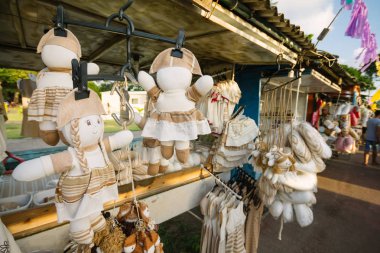 Cabedelo, Paraiba, Brezilya - 12 Eylül 2017 - Craft Joao Pessoa yakınındaki Jacare Plajda yer alan adil