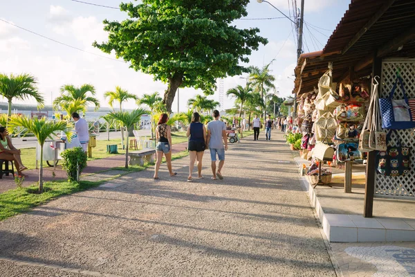 Cabedelo, Paraiba, Brezilya - 12 Eylül 2017 - Craft Joao Pessoa yakınındaki Jacare Plajda yer alan adil