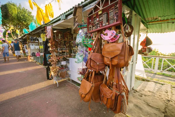 Cabedelo, Paraiba, Brezilya - 12 Eylül 2017 - Craft Joao Pessoa yakınındaki Jacare Plajda yer alan adil