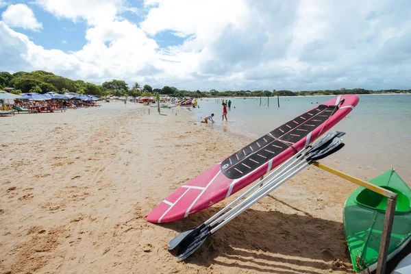 Nisia Floresta, Rio Grande do Norte, Brazylia - 27 sierpnia 2017 - Carcara Lagoon jest jednym z najbardziej pięknej laguny w pobliżu Natal — Zdjęcie stockowe