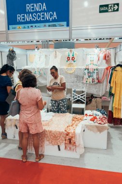 Joao Pessoa, Paraiba, Brezilya - 24 Ocak 2018 - Salao do Artesanato - Portekizce zanaat expo için - bu bir el sanatları Fuarı Paraiba Brezilya devlet