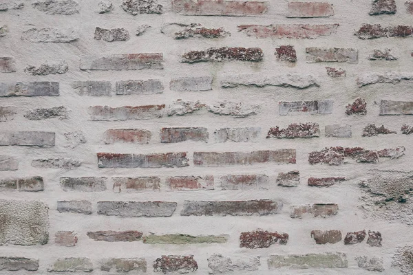 Крупный План Старинной Кирпичной Стены Заднего Плана — стоковое фото