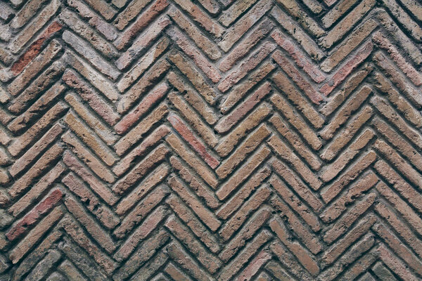 aged brick wall pattern for background