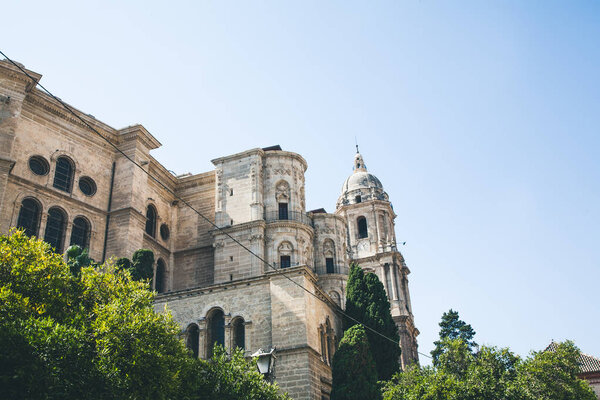 view of catedral de malaga, malaga, spain