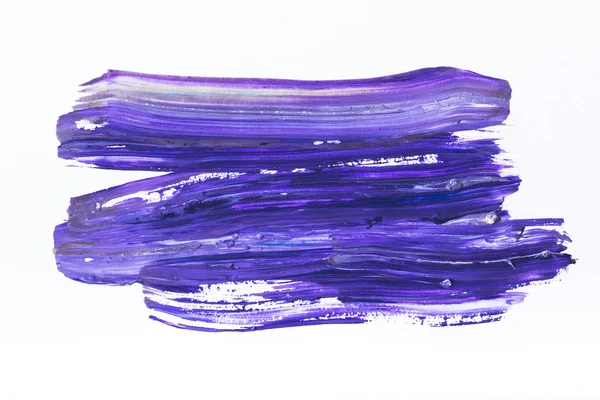 Peinture Abstraite Avec Des Coups Pinceau Bleu Foncé Violet Sur — Photo