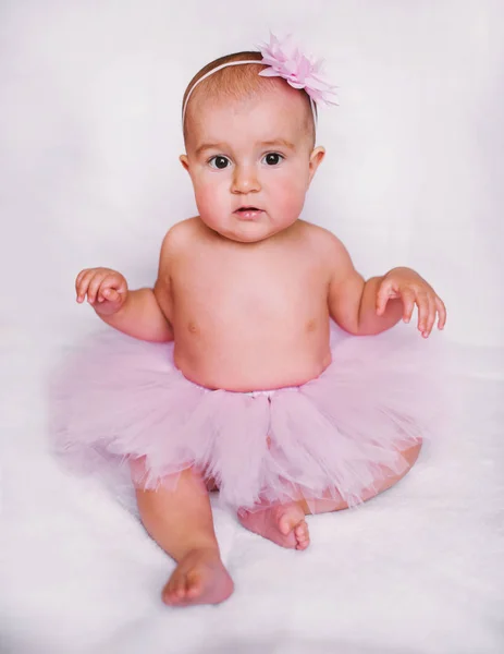 Cute little baby girl dressed as an Angel — Stock Photo, Image