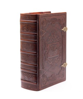 çok eski İncil kitap üzerinde beyaz izole