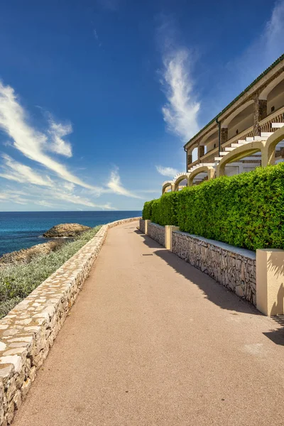 Camino Lado Apartamentos Vacaciones Isla Baleárica Española Mallorca Cerca Cala — Foto de Stock