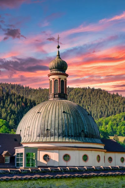 Trudpert Benediktine Manastırı Kloster Sankt Trudpert Muenstertal Daki Kara Orman — Stok fotoğraf