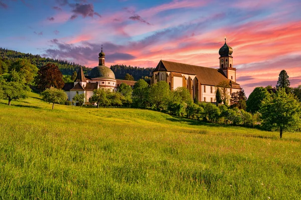 Het Benedictijner Klooster Trudpert Kloster Sankt Trudpert Het Zwarte Woud — Stockfoto