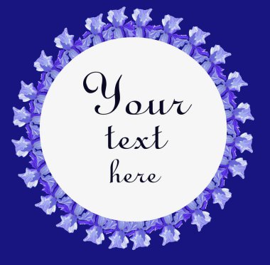 Mavi bir arka plan üzerinde çiçek mavi iris