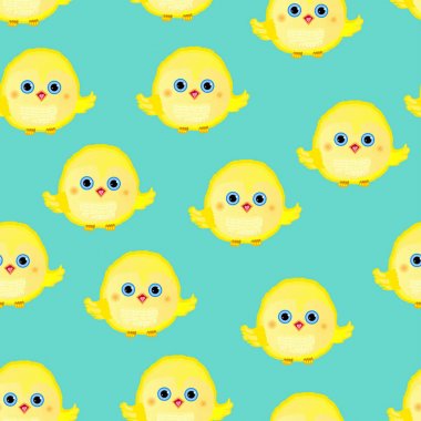 şirin küçük kuş paterni