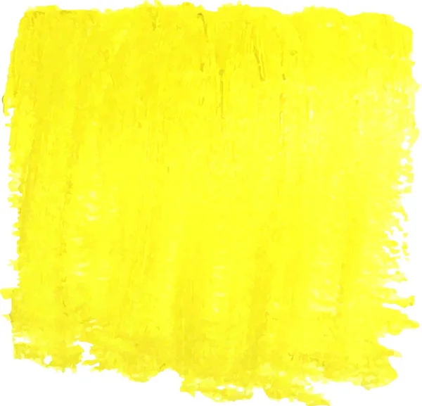 Zářivě Žlutá Olejová Barva Vektor Skvrna Bílém Pozadí — Stockový vektor