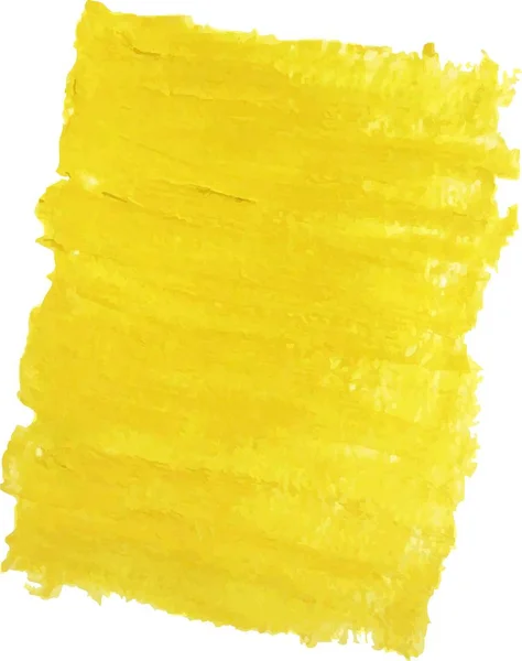 Ein Leuchtend Gelber Ölfarben Vektorfleck Auf Weißem Hintergrund — Stockvektor
