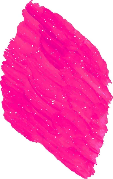 Ljus Rosa Akvarell Vektor Fläck Vit Bakgrund — Stock vektor