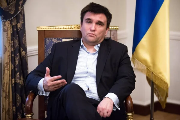 Ministre ukrainien des Affaires étrangères Pavlo Klimkin . — Photo