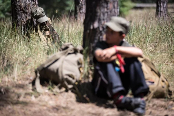 Campo di addestramento militare-patriottico nella regione di Kiev, Ucraina — Foto Stock