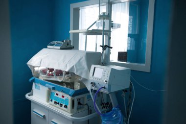 Intensive care unit in the maternity hospital in Kramatorsk, Donetsk region, Ukraine clipart