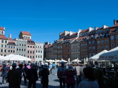 Varşova, Polonya - 22 Nisan 2018: Old Town, Varşova, Polonya.