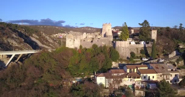 Trsat Old Town Rijeka Horvátország — Stock videók