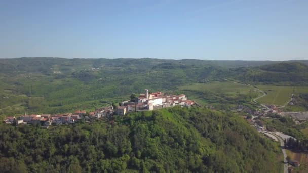 Old Town Motovun Croatia — Stock Video