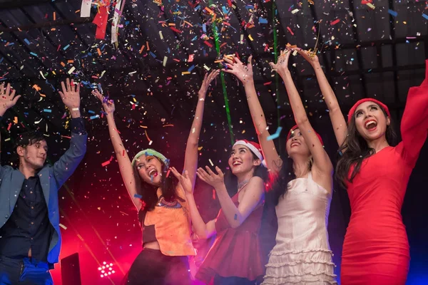 stock image Young people are celebrating the party at the concert.