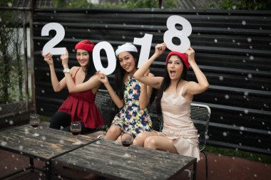 Gençlerin yeni yıl partisi kutluyoruz.