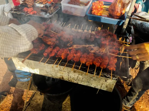 グリルしたチキン バーベキュー チキン — ストック写真