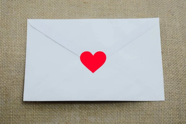 Send Letter Red Roses Love Confession Valentine Day — Stock Photo, Image