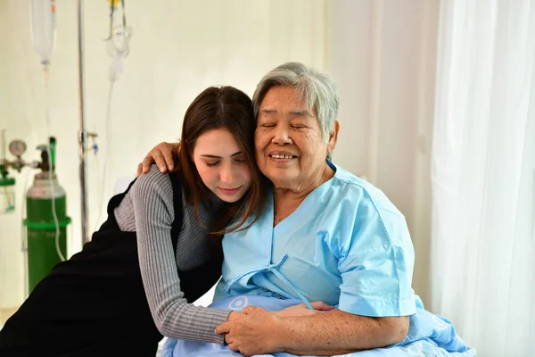 Patient Concept, Grandma\'s in the hospital, Waiting for someone