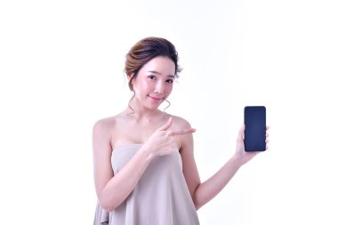 Sağlıklı güzel kadın kavramı. Güzel kadınlar hea tutmak