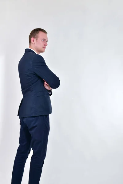 Konzept Geschäftsleute. Geschäftsmann im Hintergrund. Unternehmen — Stockfoto