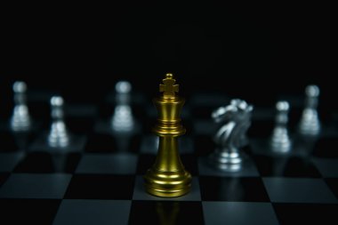 Liderlik kavramları. Satranç bir liderdir. Satranç karşılaştırarak bir st olduğunu