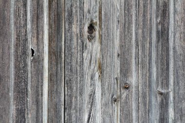 Dar, eski, koyu gri, harap olmuş ahşap tahtalar. Ahır kapılarının klasik yapısı arka plan kağıdı.