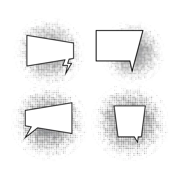 Bolhas para quadrinhos ilustração vetorial . — Fotografia de Stock